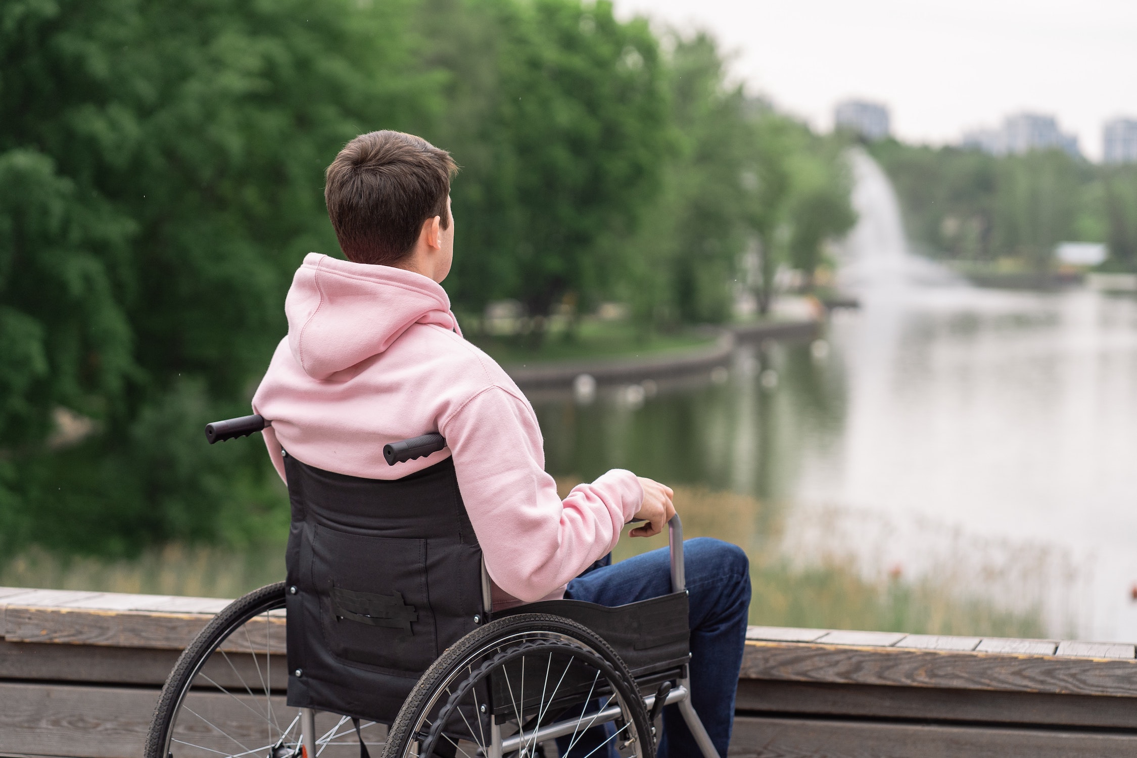 Man in wheel chair